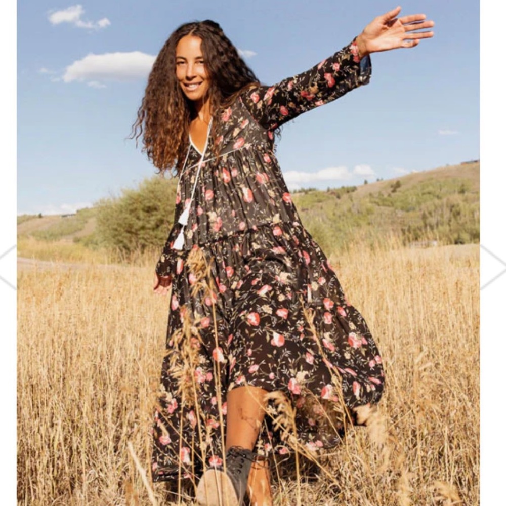 Christy Dawn Paloma Night Chintz Floral Maxi Dress